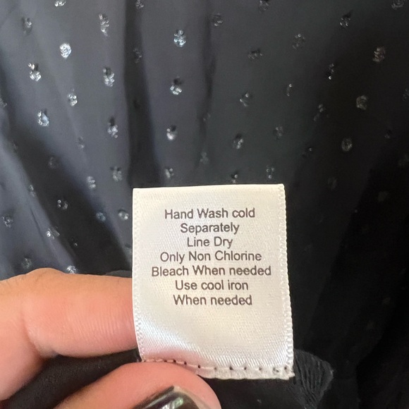 NSR Metallic Dot Smocked Waist Dress - Picture 9 of 12